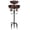 Brown#007, variant on Bird Bath Outdoor Garden Decor with Curved Iron Stand, Wide Shallow Basin for Bird Feeding and Bathing, Ideal for Lawns Patios Backyard Cottages