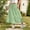 Green, variant on Lutiedan Girls' Maxi Skirts Tiered Elastic Waist Drawstring Flowy Skirts Ruffle Pleated Casual Summer Long Skirts Size 3-15
