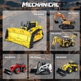 thumbnail image 7 of Bulldozer Building Set,APP Remote Control Loader RC Bulldozer Construction Toy with 2.4GHz Multi-Player Mode 22001,Tractor Sets for Birthday,1836PCS, 7 of 7