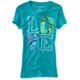 thumbnail image 1 of Camiseta gráfica con cuello redondo Aeropostale para mujer, verde, extragrande, 1 of 1