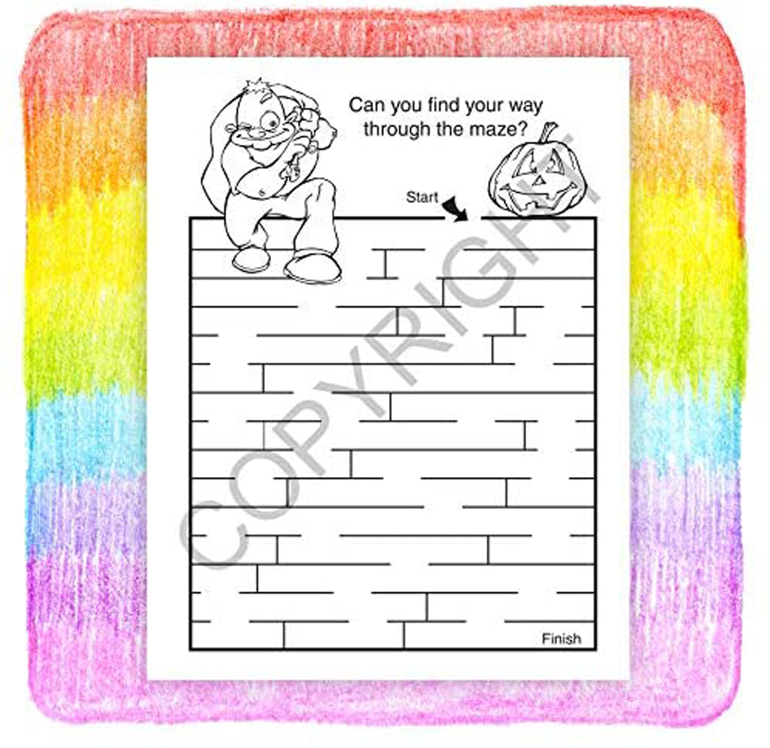25 Pack - Scary Surprise Kid's Coloring & Activity Books
