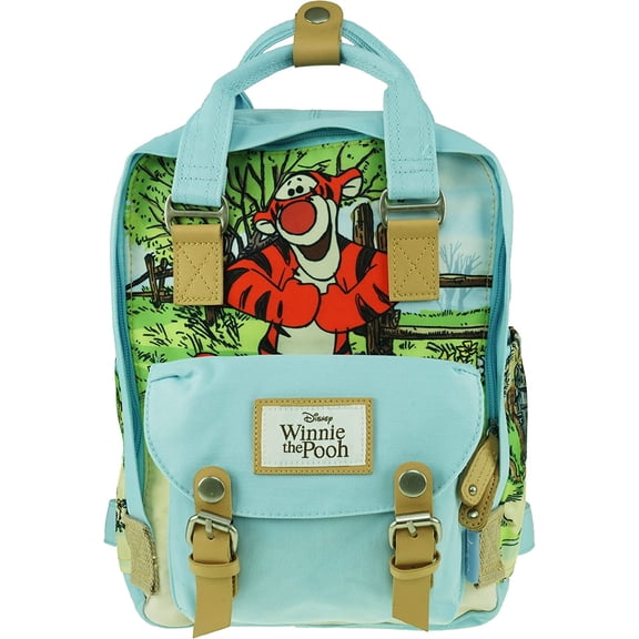 Disney Unisex Tigger Deluxe Lightweight and Water Repellent Crinkle Nylon Backpack, Blue