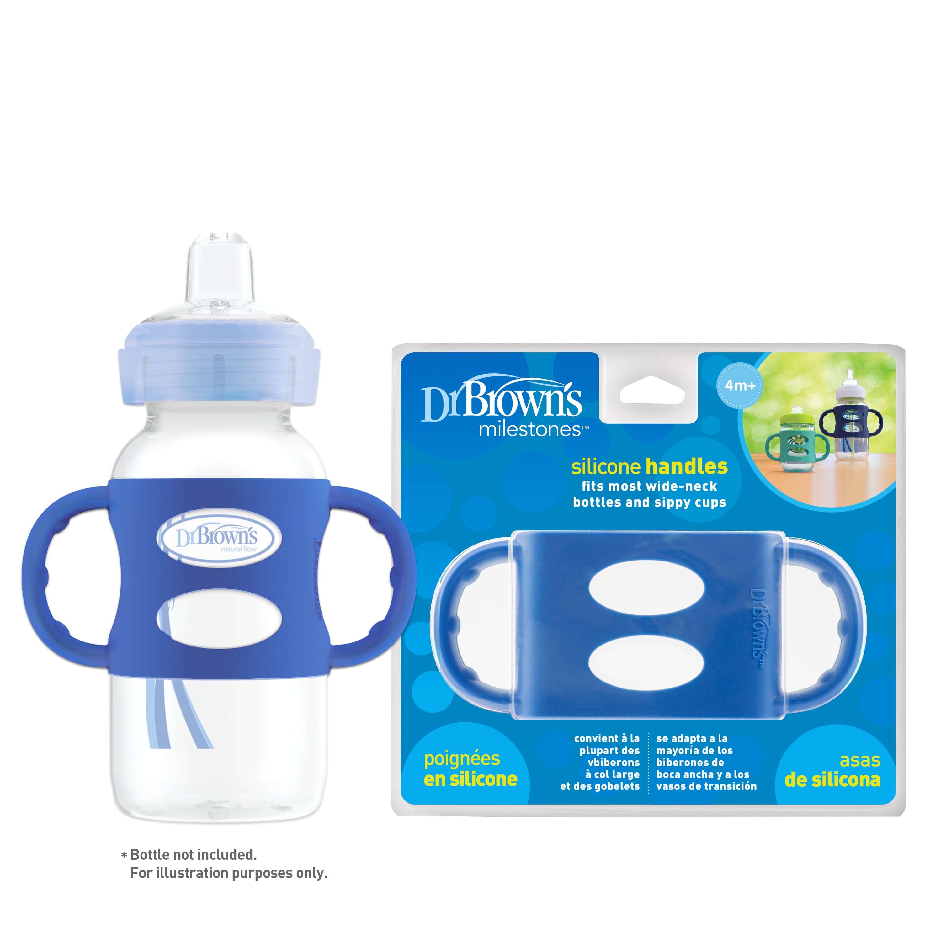 Dr Brown S 100 Silicone Baby Bottle Handles Wide Neck Turquoise Walmart Com Dr Brown S 100 Silicone Baby Bottle Handles Wide Neck Turquoise Walmart Com