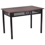 Topbuy 5 Piece Dining Set Wood Metal Table and Chairs Kitchen Furniture