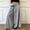 White, variant on Women's Summer Striped Print Wide‑Leg Pants High‑Waist Elastic Waist Loose Casual Long Trousers with Side Pockets Sky Blue XL(XL)