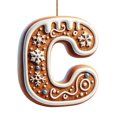 thumbnail image 2 of Hbdhejl 26 Alphabet Ornaments For Christmas Tree Candy Cane Initial Letter M Pendant With Berries Pattern Mini Hanging Decorations For Party Diy, 2 of 4