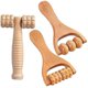 thumbnail image 1 of 3pcs Massage Roller Body Roller Multi-functional Foot Massager Wooden Roller Massager Tool, 1 of 2