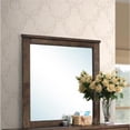 thumbnail image 1 of Benzara BM171368 Distressed Solid Wood Mirror - Brown, 1 of 2