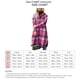 thumbnail image 5 of Abrigo de mujer con estampado de cuadros, dobladillo dividido, cuello vuelto, chaqueta holgada con bolsillos y botones de una sola fila, 5 of 5