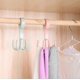 thumbnail image 4 of 3pcs Rotatable Coat Hooks Four Claw Hooks Hanging Hats Hanging Bags 5.51lbs(MAX), 4 of 4