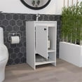 thumbnail image 4 of Boahaus Amanda Modern Vanity with Ample Storage Cabinet, White, 4 of 4