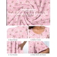 thumbnail image 4 of MINTREUS Nightgown Short Sleeve for Women Sleepwear V Neck Nightshirt House Dress with Pockets, 4 of 7