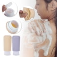 thumbnail image 4 of Unique Bargains 2 Pcs Travel Container Set 3.31oz Silicone Travel Bottles Set Yellow Purple, 4 of 5
