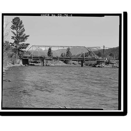 Historic Print, Baxterville Bridge, Spanning Rio Grande River at Masonic Park Drive, South Fork vicinity, Rio Grande County, CO - 4, 16" x 20"