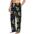 thumbnail image 3 of Kdxio Avocado Print Men's Sleep Pajama Pant Lounge Pants with Pockets, 3 of 8
