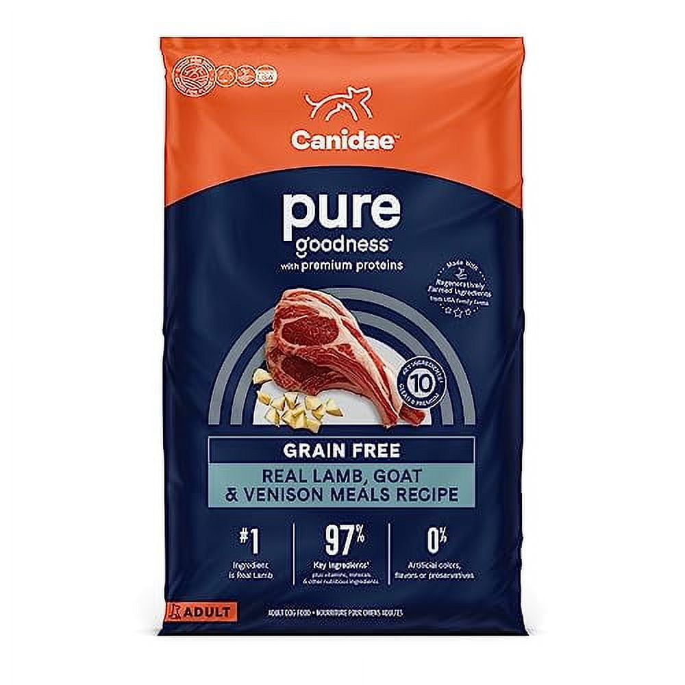 Canidae Pure Farm To Bowl Pasture-Raised Lamb and Goat & Venison Meals Recipe Dog Food 22 lbs.