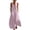 Pink, variant on Plus Size Overalls For Women Button Down V Neck Sleeveless Jumpsuits Wide Leg Beach Vacation Romper With Pockets