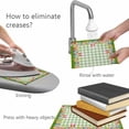 thumbnail image 4 of Placemats 1 Pack, Easter Woven Placemat, Linen Place Mats for Kitchen/Dining Tables, Rabbit Ears Colorful Eggs Green White Buffalo Plaid Washable Table Mats for Party, 4 of 8