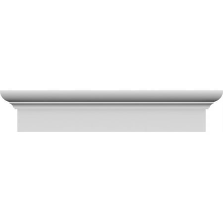 

Ekena Millwork 155 Bottom Width x 159 3/4 Top Width x 6 1/4 H x 1 3/4 P Strickland Crosshead