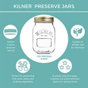 Kilner 11.8 oz Wide Mouth Preserve, Reusable Metal Screw Band, Canning Jar