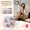 thumbnail image 7 of GASTROPOD Period Bag,Pu Leather Siamese Cat Pattern Pad Pouch for Menstrual Pad,Sanitary Napkins,Menstrual Tampons,Portable Period Pouch for Teen Girls Women Ladies,Pink2, 7 of 7