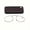 +150, variant on Retro Vintage Reading Glasses with Phone-Pegged Clip for Smartphone Users Clear Presbyopia Glasses, Unplated Precious Metal Nose Mount, Portable No-Frame Eyewear for Computer & Mobile Screen Reading
