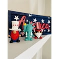 thumbnail image 6 of Madanar Independence Day Resin Gnomes 3-Piece Set for Tiered Tray Shelf Decorations - Statue of Liberty, Sparklers, USA Flag, 6 of 7