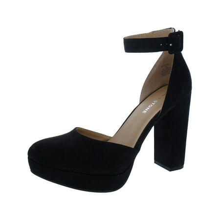 

Sun + Stone Womens Estrella Faux Suede Ankle Strap Pumps