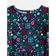 thumbnail image 2 of Wonder Nation Girls Tiered Dress with Long Sleeves, Sizes 4-18 & Plus, 2 of 3