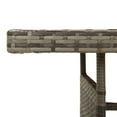 thumbnail image 3 of vidaXL Garden Table Grey 160x70x72 cm Poly Rattan & Solid Acacia Wood, 3 of 4