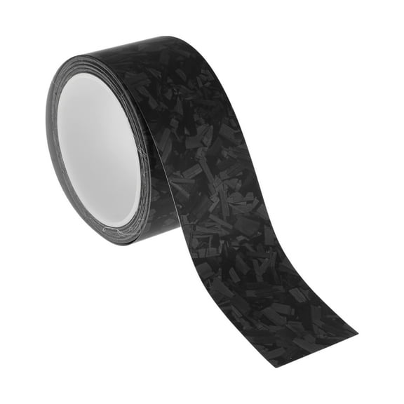 Unique Bargains Pinstripe Tape 50mmx8.5m Forging Pattern Car Stripes Pinstripe Decals for Car Motorcycle and Boat Racing Stripes DIY Stickers Matte Black 1 Pcs