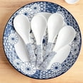 Dinner Spoons 4 Piece Japanese Ceramic Soup Spoon Porcelain Long