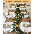 thumbnail image 4 of 15 Inch Round Placemats Set of 6, Teal Green Starfish Non Slip Heat Insulation PP Table Mats, Summer Coral Beach Conch Coastal Washable Place Mats for Kitchen Dining Party Table Decor, 4 of 7