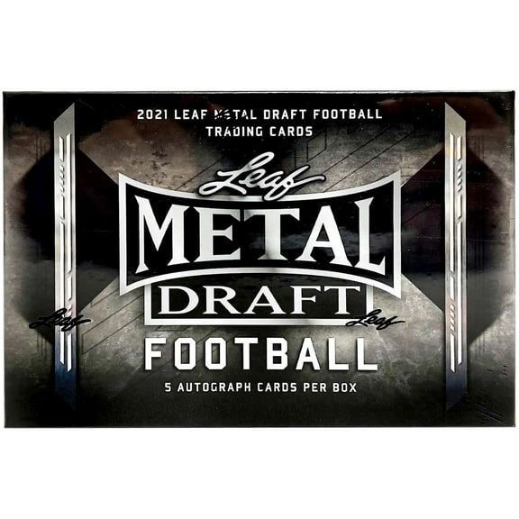 MLB 2021 Leaf Metal Draft Baseball Trading Card HOBBY Box (5 Autograph Cards)