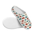 thumbnail image 3 of Lsque Artoon Car Pattern Womens Comfort Cotton on Scuff With Memory Foam and Anti-skid Sole Slipper-46/47, 3 of 7