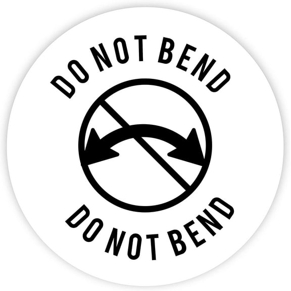 Koyal Wholesale Round Small Business Labels, Do Not Bend, Set of 120