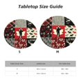thumbnail image 7 of Wildlife Wood Plaid And Lumberjack Symbols Round Fitted Tablecloth Elastic Edged Table Cloth Waterproof Table Cover 48in, 7 of 7