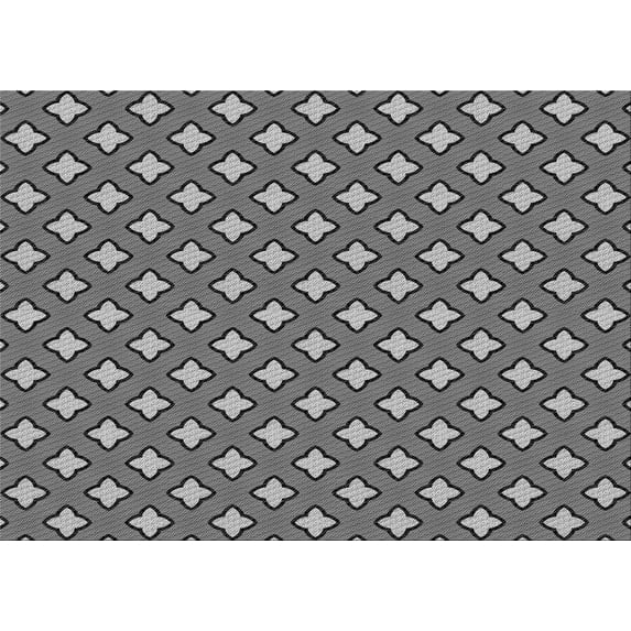 Ahgly Company Indoor Rectangle Patterned Dark Gray Area Rugs, 5' x 8'
