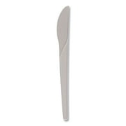 Eco-Products Plantware Compostable Cutlery, Knife, 6", Pearl White, 50/Pack, 20 Pack/Carton