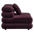 thumbnail image 5 of Modular Armless Chair, Tufted, Red, Velvet, Living Room Lounge Cafe Lobby Hospitality Restaurant, Modern Contemporary, HB37182, 5 of 11
