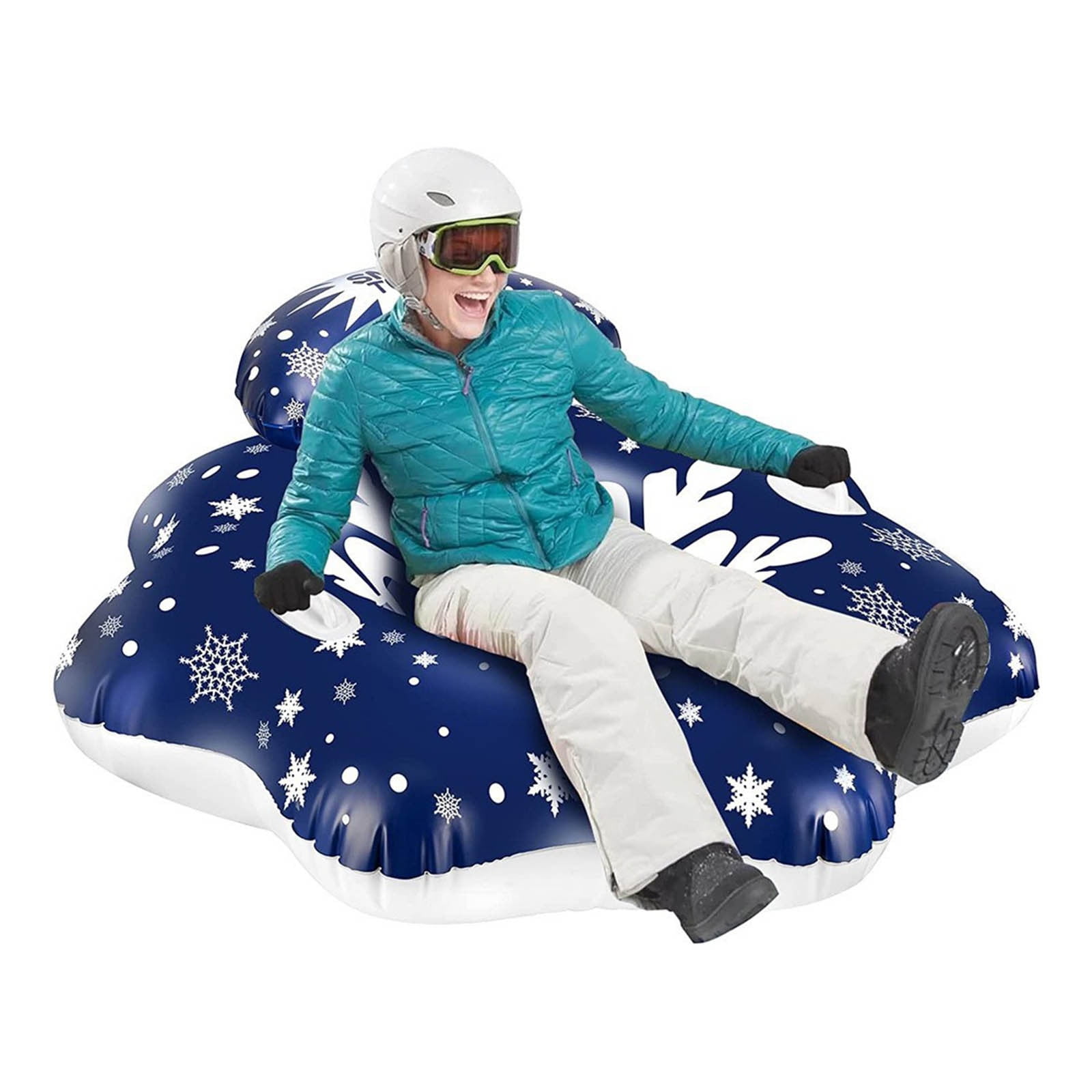 Inflatable Sled Snow Tube Winter Practical Large Size Snow Tube Adult Ski Lap Children Ski Mat Christmas Decorations for Home On Sale 2024