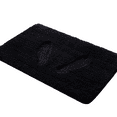 thumbnail image 2 of Yafa Home Fashion Solid Black Microfiber Bath Rug Set, (2 Count), 2 of 6