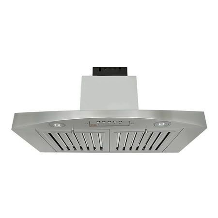 

KOBE RA3830SQB-1 Premium 30-inch Under Cabinet Range Hood 3-Speed 680 CFM LED Lights Baffle Filters