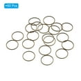 thumbnail image 3 of Uxcell Beading Hoop Earrings, 60Pcs Round Copper Hoop Earring for DIY Crafts Jewelry Making(20mm, Bronze Color), 3 of 6