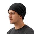 thumbnail image 3 of MEICHEN Fashion Beanie Hat for Men Solid Color Winter Warm Skull Cap Outdoor Skiing Running Bomber Hat, 3 of 6