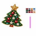 Cooking/recipe Skill Tree Christmas Diamond Art Brooch Kit - Tree Brooch, No Extra Supplies ...