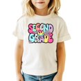 thumbnail image 3 of Retro Second Grade Shirt for Girls Back to School Groovy Girly 2nd Grade T-Shirt Natural Shirt Youth Medium, 3 of 5