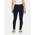 thumbnail image 3 of Time and Tru Women's High-Rise Ankle Knit Leggings, Available in 1, 2, and 3-Packs, 27" Inseam, Sizes S-XXXL, 3 of 7