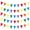 Rainbow, variant on 40Ft Rainbow Fabric Bunting Banner Pennant Hanging Multicolor Party Decorations Colorful Cotton Triangle Flag Garland for Rainbow Carnival Fiesta Holidays Birthday Wedding Baby Shower Festive Decor