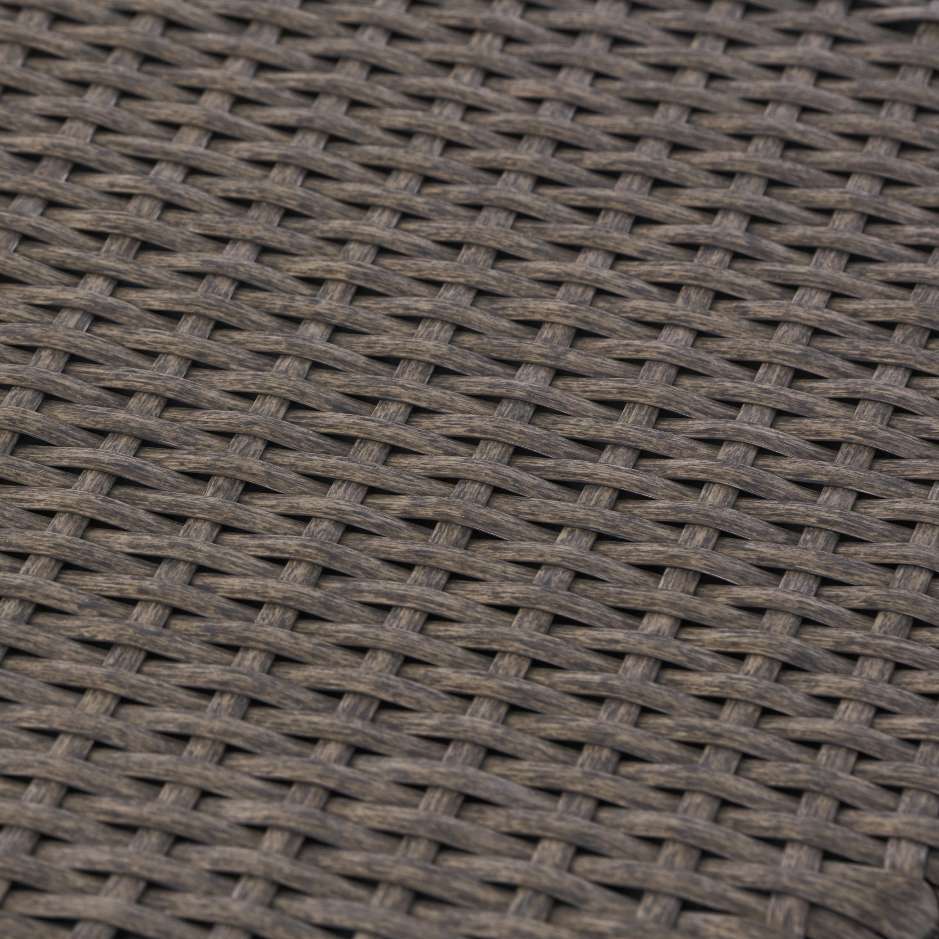 Kelley Wicker Barrel Side Table, Dark Grey